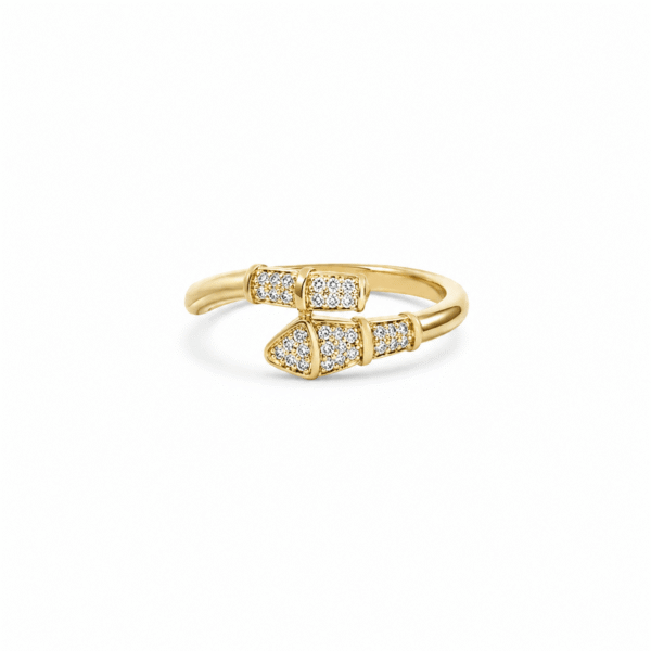 Adjustable Geometric Open Wrap Ring