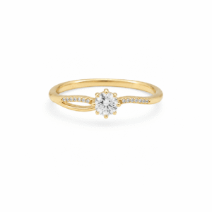 Adjustable Solitaire Twist Ring