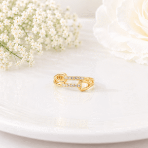 Adjustable Infinity Link Ring