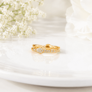 Adjustable Dual Stone Ring