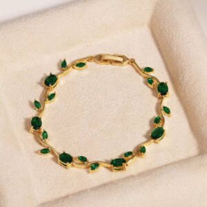 Emerald Tulip Bracelet