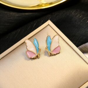 Pastel Butterfly Stud Earrings
