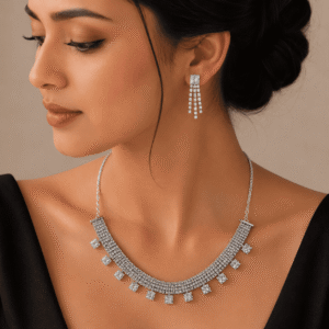 Diamond Style Necklace Set