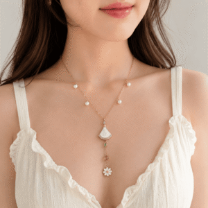 Pastel Butterfly Layered Necklace