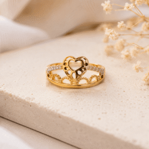 Tiara Heart Filigree Ring