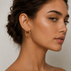 Geo Luxe Hoop Earrings