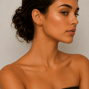 Gold Ball Stud Earrings