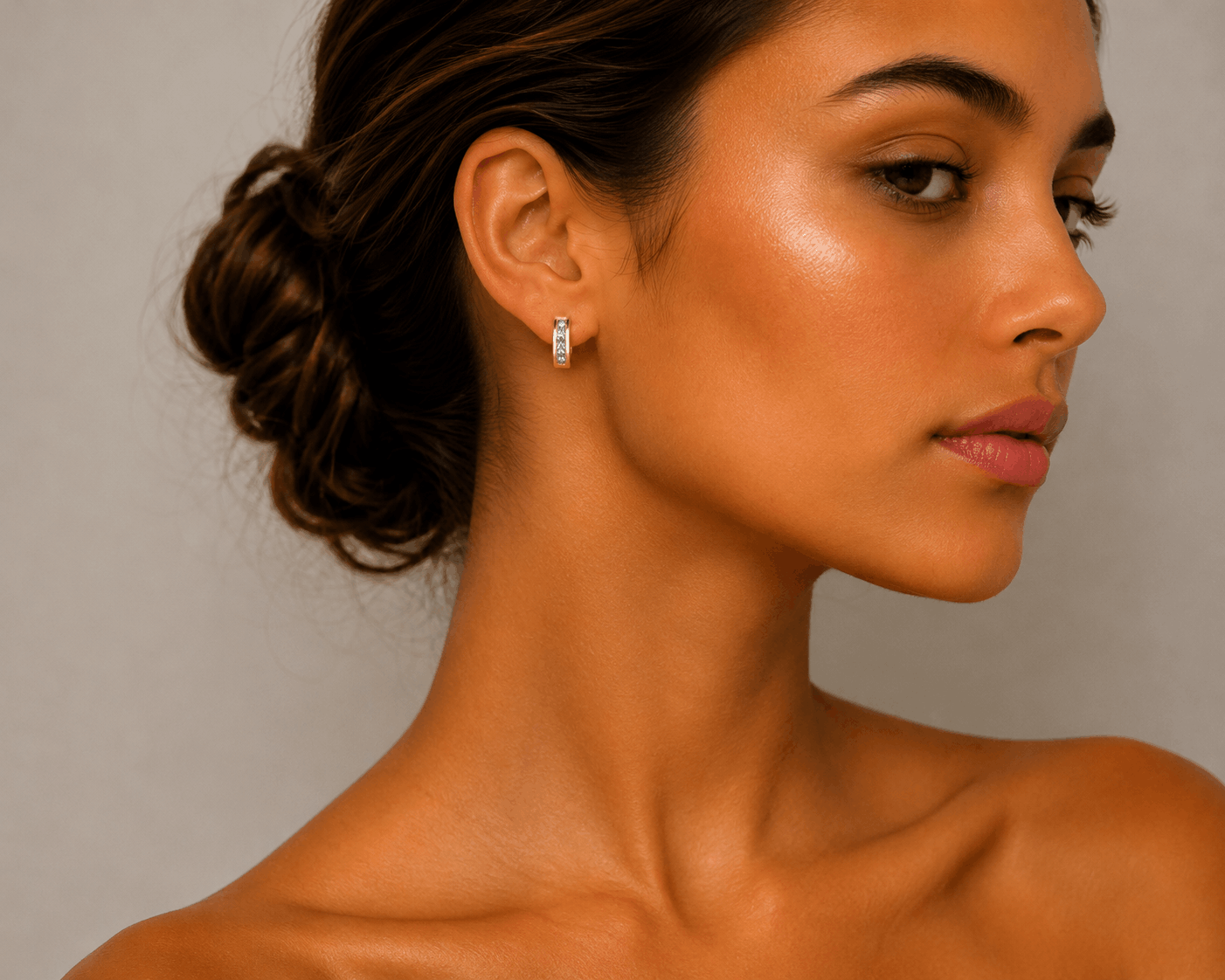 Crystal Hoop Earrings