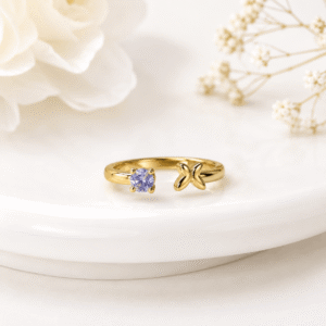 Adjustable Butterfly Diamond Ring