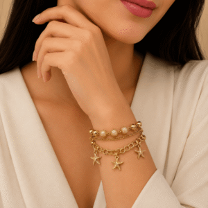 Golden Starfish Chain Bracelet