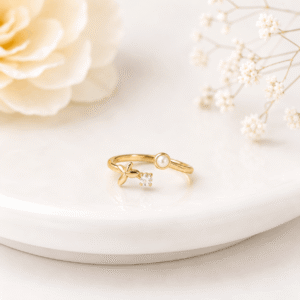 Adjustable Yellow Floral Ring